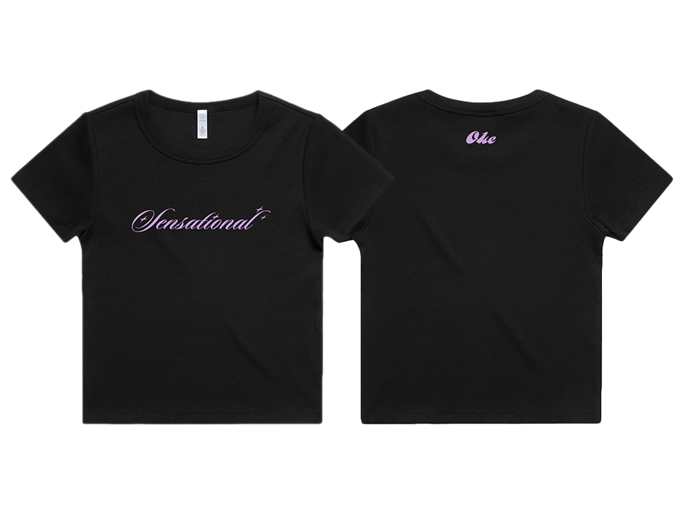 Women's Baby Tee Black