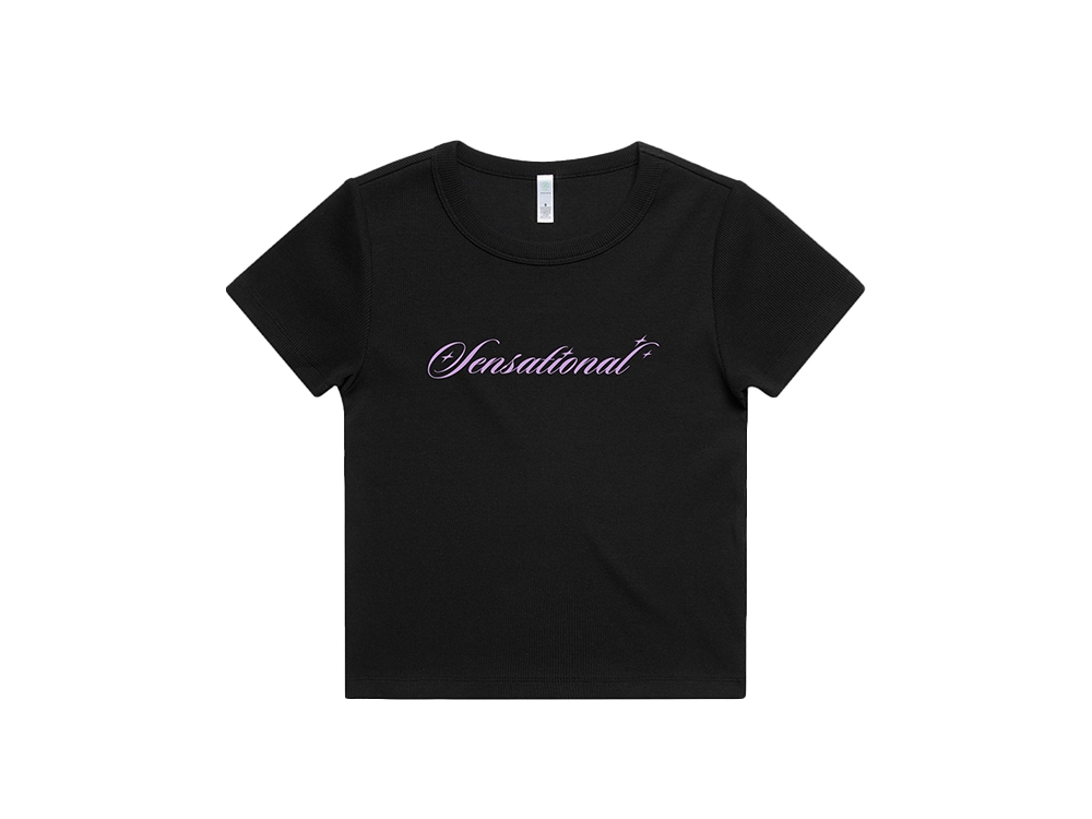Women's Baby Tee Black